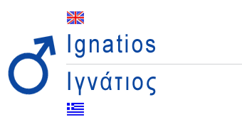 male greek name ignatios