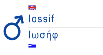 greek name iosif or iossif